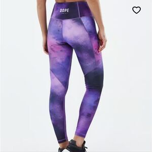 DOPE Purple Tie-Dye Leggings